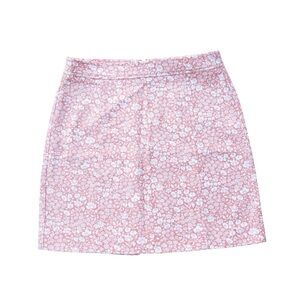 LOFT Blush Floral Mini Skirt